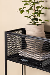 Netz Regal - schwarz/Stahl - Regale - ALVAHOME