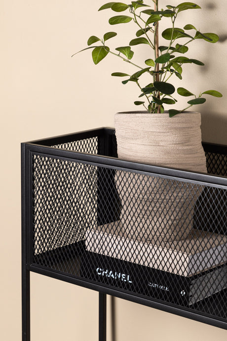 Netz Regal - schwarz/Stahl - Regale - ALVAHOME