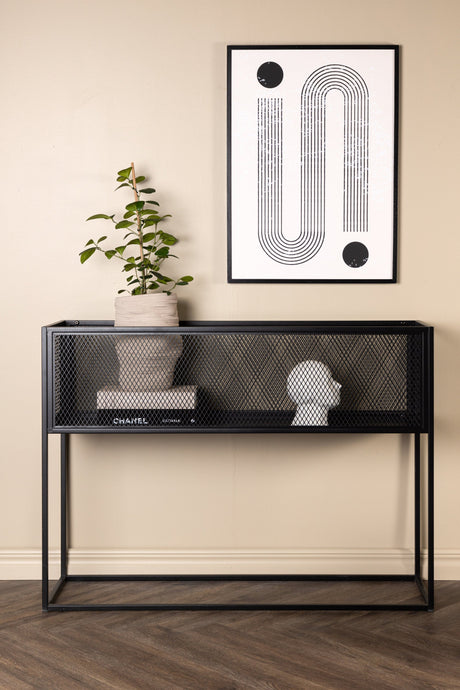 Netz Regal - schwarz/Stahl - Regale - ALVAHOME