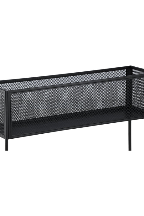 Netz Regal - schwarz/Stahl - Regale - ALVAHOME