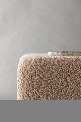 Newton Pouf - braun/Polyester - Teddy - Ottomane / Poufs - ALVAHOME