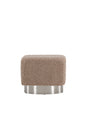 Newton Pouf - braun/Polyester - Teddy - Ottomane / Poufs - ALVAHOME