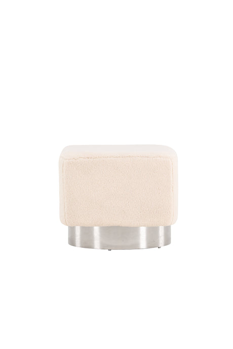 Newton Pouf - off - white/Vlies - Ottomane / Poufs - ALVAHOME