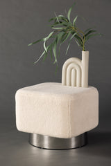 Newton Pouf - off - white/Vlies - Ottomane / Poufs - ALVAHOME