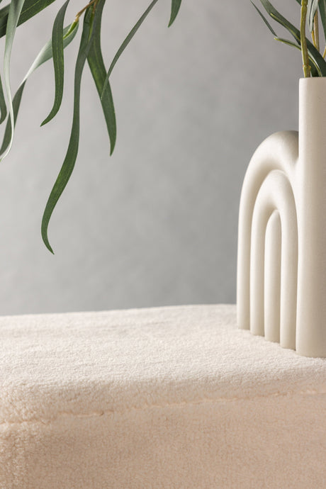 Newton Pouf - off - white/Vlies - Ottomane / Poufs - ALVAHOME