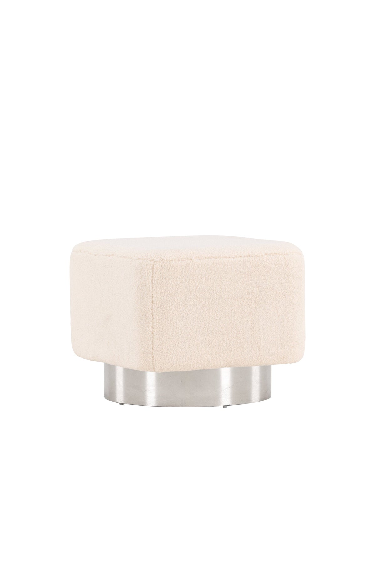 Newton Pouf - off - white/Vlies - Ottomane / Poufs - ALVAHOME