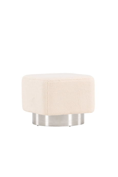 Newton Pouf - off - white/Vlies - Ottomane / Poufs - ALVAHOME
