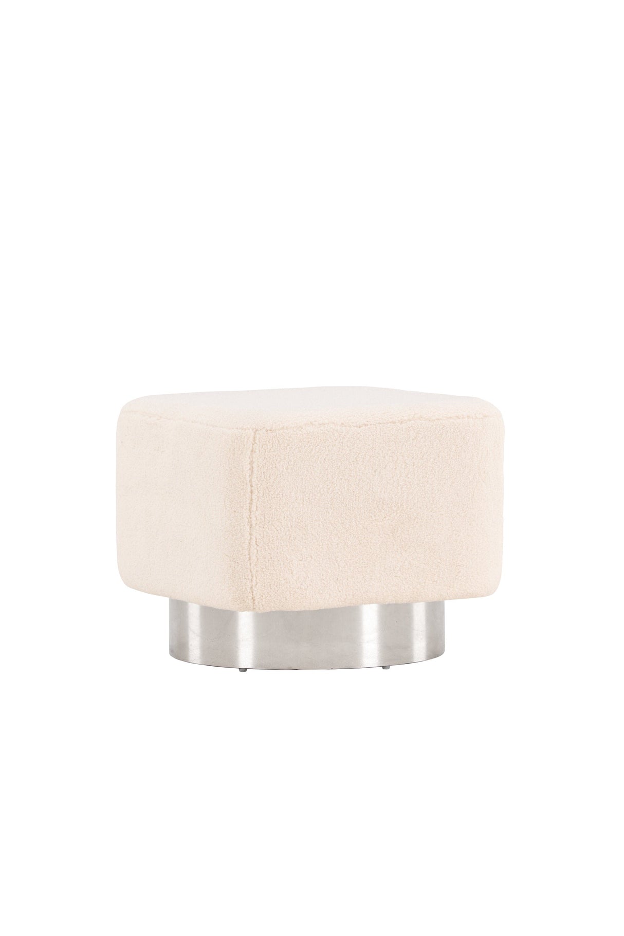 Newton Pouf - off - white/Vlies - Ottomane / Poufs - ALVAHOME