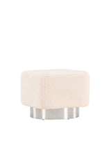 Newton Pouf - off - white/Vlies - Ottomane / Poufs - ALVAHOME