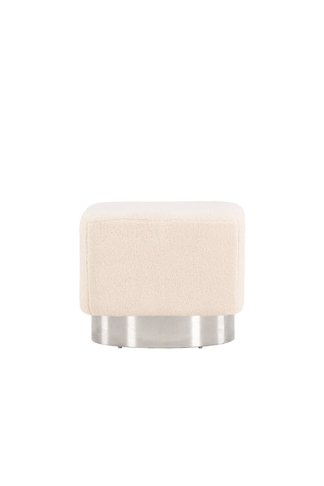 Newton Pouf - off - white/Vlies - Ottomane / Poufs - ALVAHOME