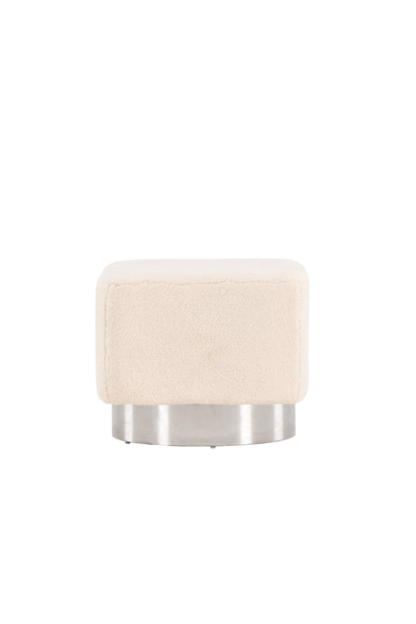 Newton Pouf - off - white/Vlies - Ottomane / Poufs - ALVAHOME
