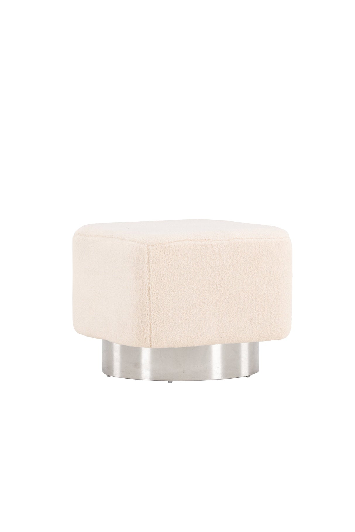 Newton Pouf - off - white/Vlies - Ottomane / Poufs - ALVAHOME