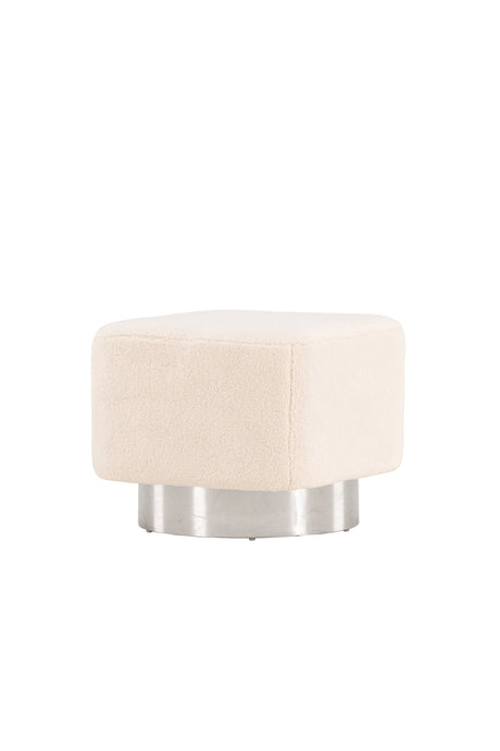 Newton Pouf - off - white/Vlies - Ottomane / Poufs - ALVAHOME