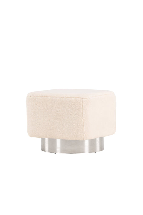 Newton Pouf - off - white/Vlies - Ottomane / Poufs - ALVAHOME