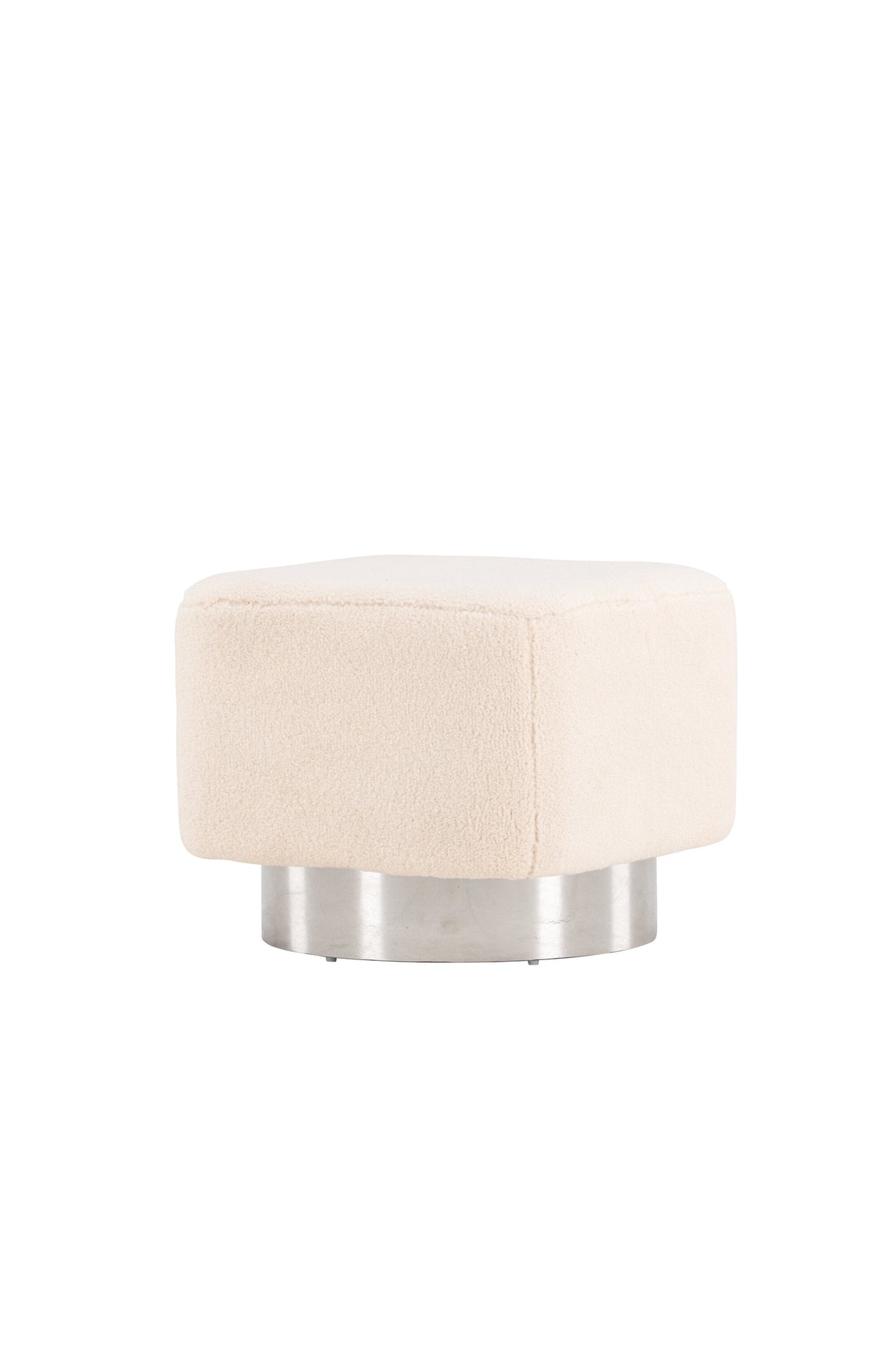 Newton Pouf - off - white/Vlies - Ottomane / Poufs - ALVAHOME