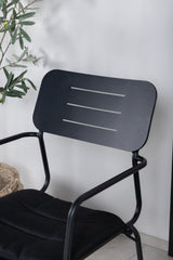 Nicke Outdoor - Essstuhl - schwarz/Stahl - Outdoor - Essstühle - ALVAHOME