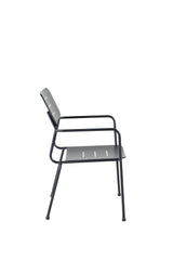 Nicke Outdoor - Essstuhl - schwarz/Stahl - Outdoor - Essstühle - ALVAHOME