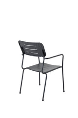 Nicke Outdoor - Essstuhl - schwarz/Stahl - Outdoor - Essstühle - ALVAHOME