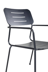 Nicke Outdoor - Essstuhl - schwarz/Stahl - Outdoor - Essstühle - ALVAHOME