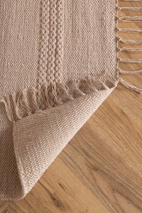 Nico Wohnzimmerteppich - beige/Baumwolle - Wohnzimmerteppiche - ALVAHOME