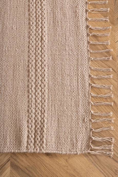 Nico Wohnzimmerteppich - beige/Baumwolle - Wohnzimmerteppiche - ALVAHOME