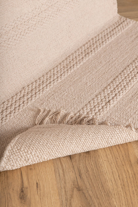 Nico Wohnzimmerteppich - beige/Baumwolle - Wohnzimmerteppiche - ALVAHOME