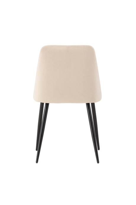Night Esszimmerstuhl - beige/Polyester - Samt - Essstühle - ALVAHOME