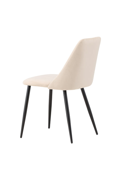 Night Esszimmerstuhl - beige/Polyester - Samt - Essstühle - ALVAHOME