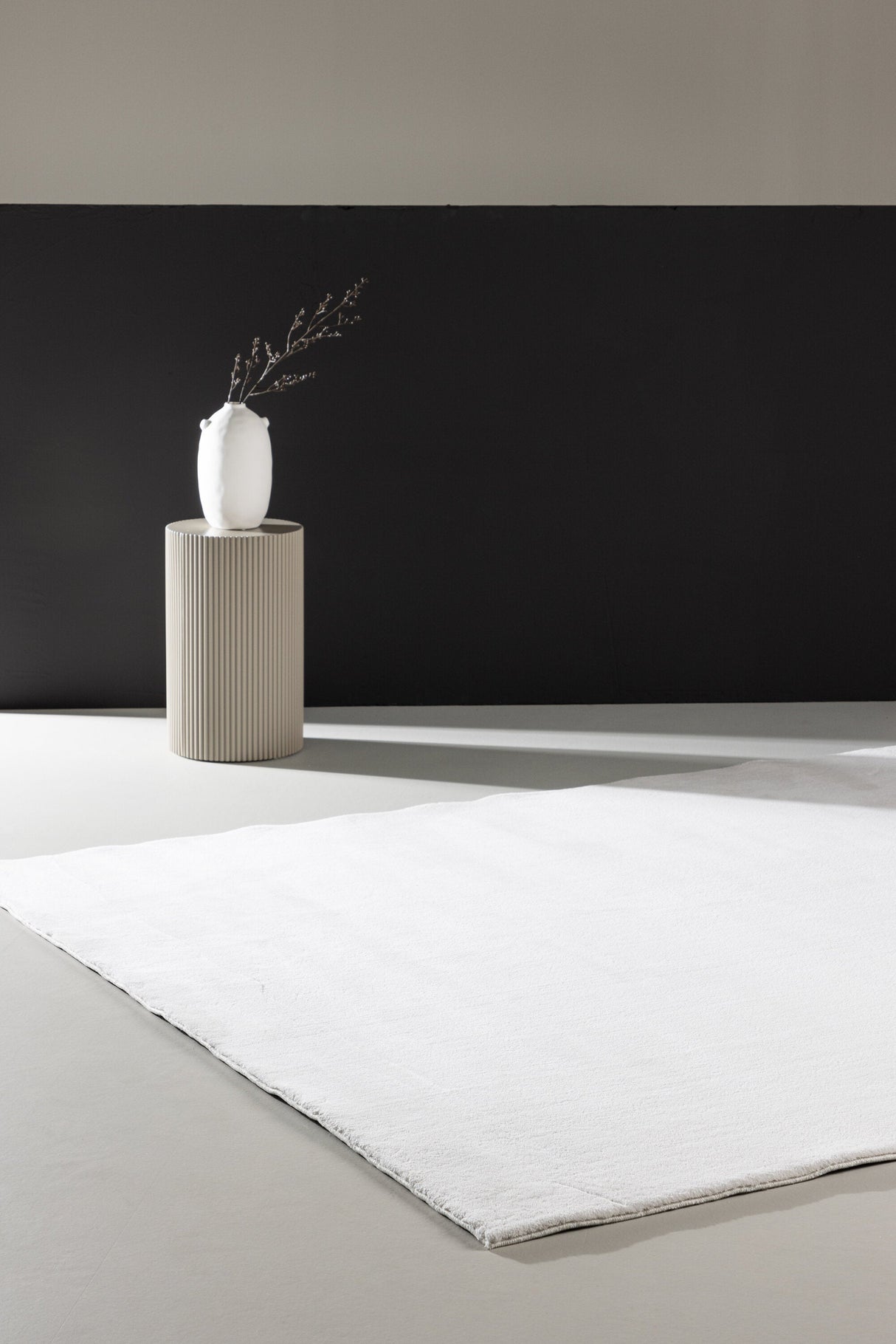 Nixie Wohnzimmerteppich - weiß/Polyester - Wohnzimmerteppiche - ALVAHOME