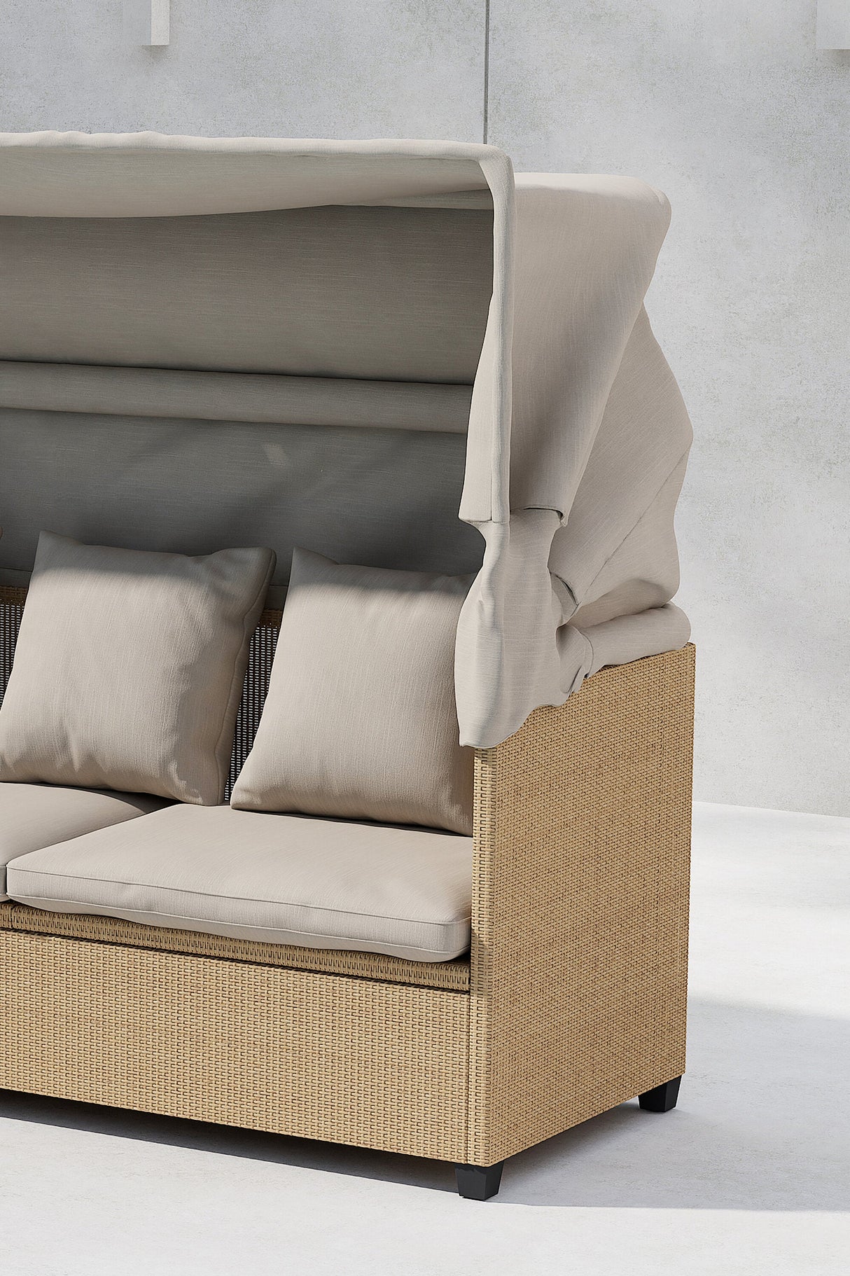 Nopy Outdoor Sun - Lounge - beige/Weidengeflecht - Outdoor Sun - Lounges - ALVAHOME