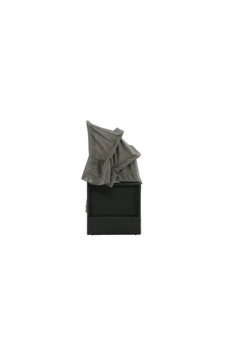 Nopy Outdoor Sun - Lounge - schwarz/Weidengeflecht - Outdoor Sun - Lounges - ALVAHOME