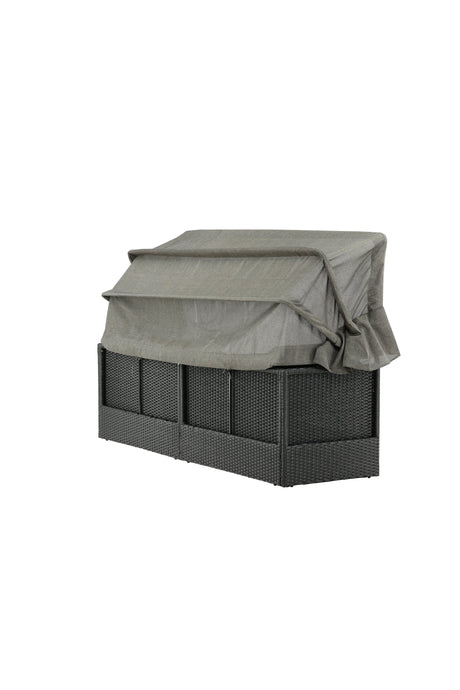 Nopy Outdoor Sun - Lounge - schwarz/Weidengeflecht - Outdoor Sun - Lounges - ALVAHOME