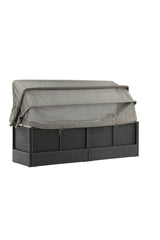 Nopy Outdoor Sun - Lounge - schwarz/Weidengeflecht - Outdoor Sun - Lounges - ALVAHOME