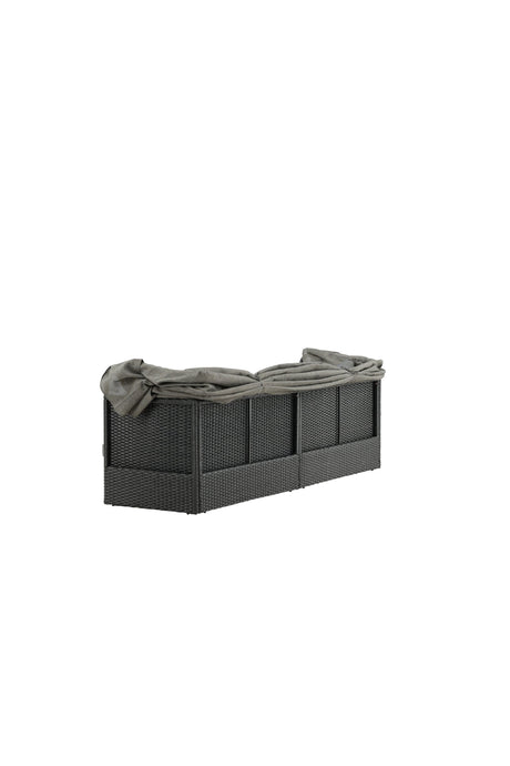 Nopy Outdoor Sun - Lounge - schwarz/Weidengeflecht - Outdoor Sun - Lounges - ALVAHOME