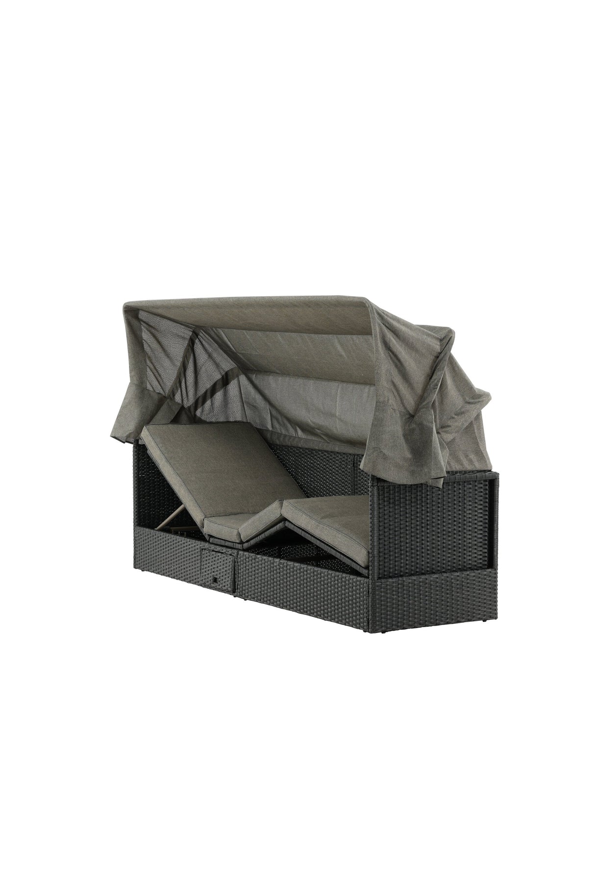 Nopy Outdoor Sun - Lounge - schwarz/Weidengeflecht - Outdoor Sun - Lounges - ALVAHOME