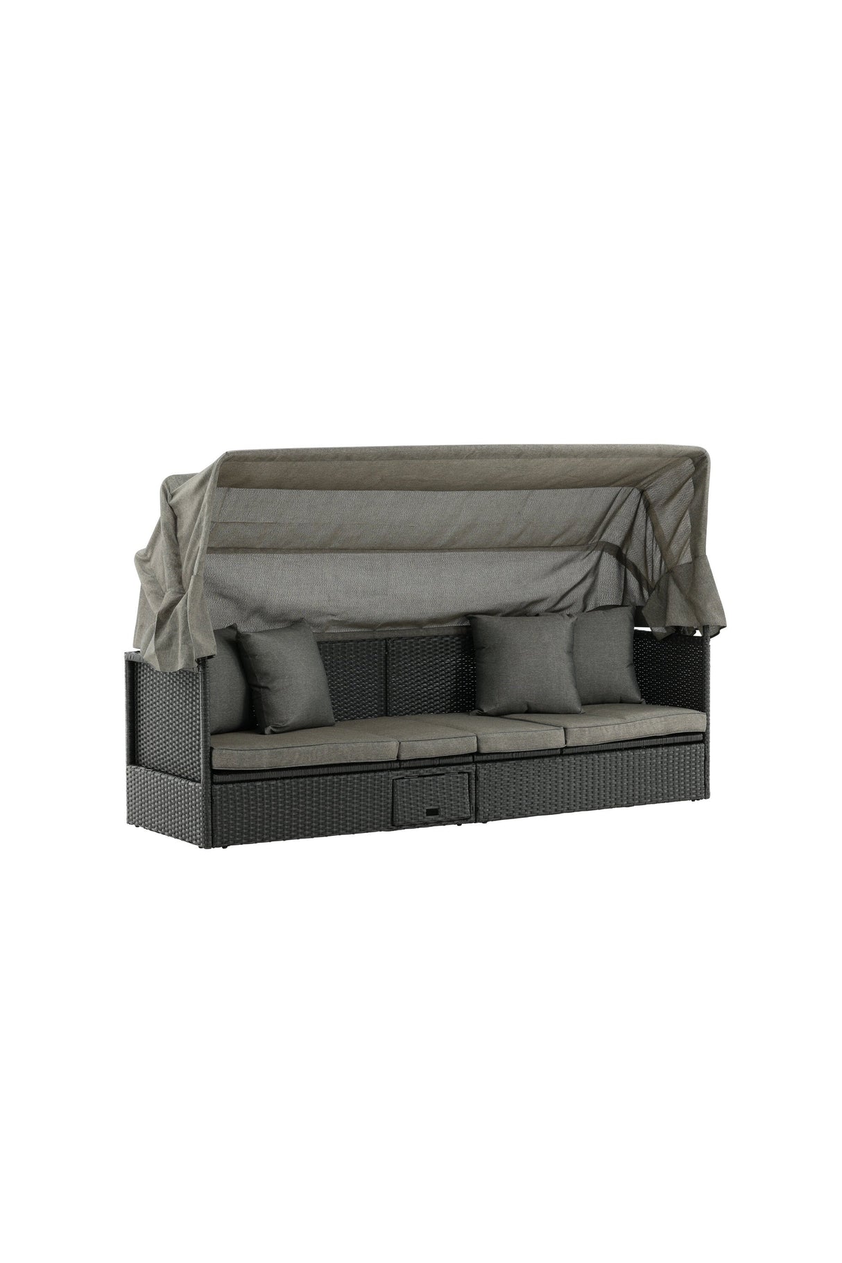 Nopy Outdoor Sun - Lounge - schwarz/Weidengeflecht - Outdoor Sun - Lounges - ALVAHOME