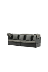Nopy Outdoor Sun - Lounge - schwarz/Weidengeflecht - Outdoor Sun - Lounges - ALVAHOME