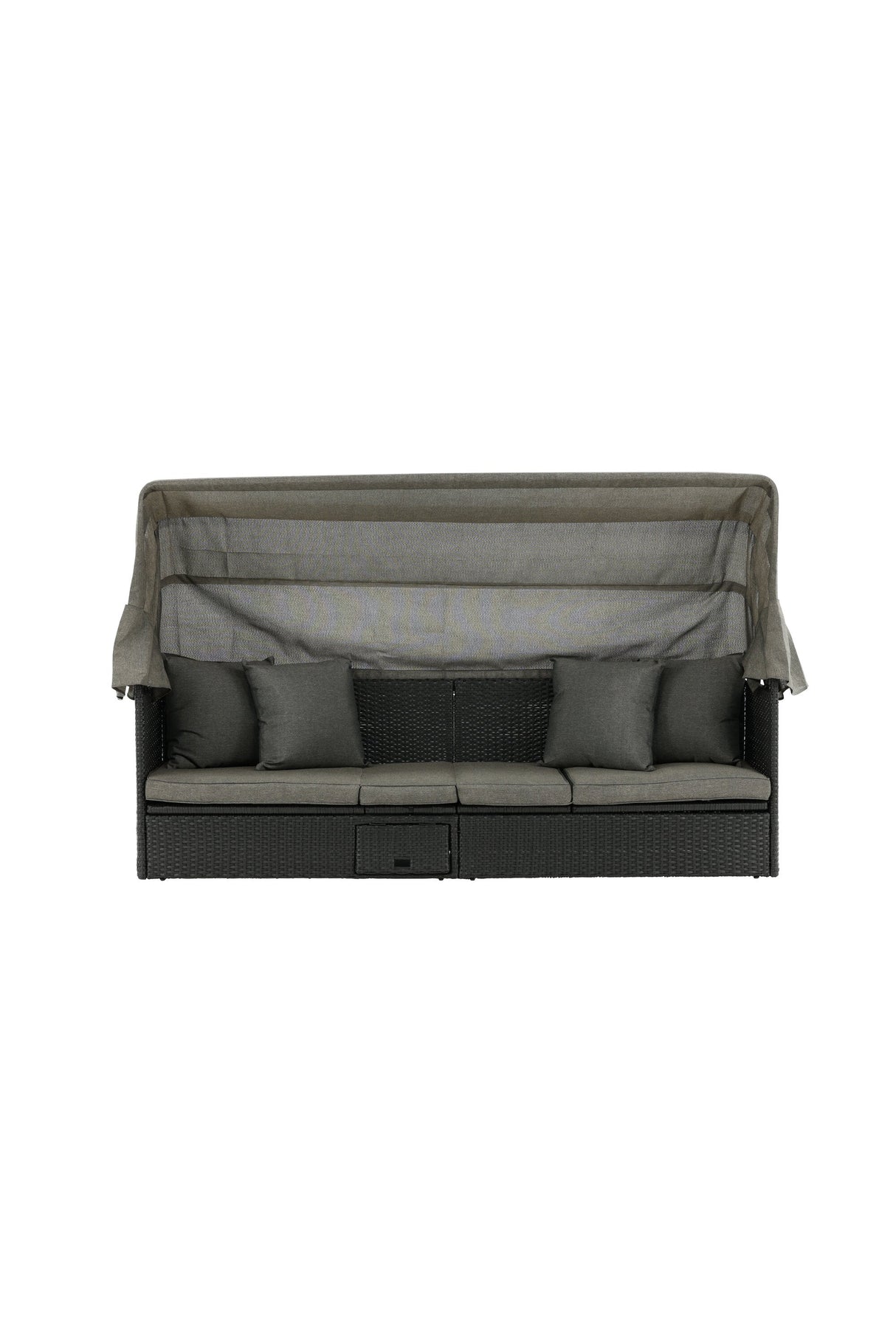 Nopy Outdoor Sun - Lounge - schwarz/Weidengeflecht - Outdoor Sun - Lounges - ALVAHOME