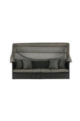 Nopy Outdoor Sun - Lounge - schwarz/Weidengeflecht - Outdoor Sun - Lounges - ALVAHOME