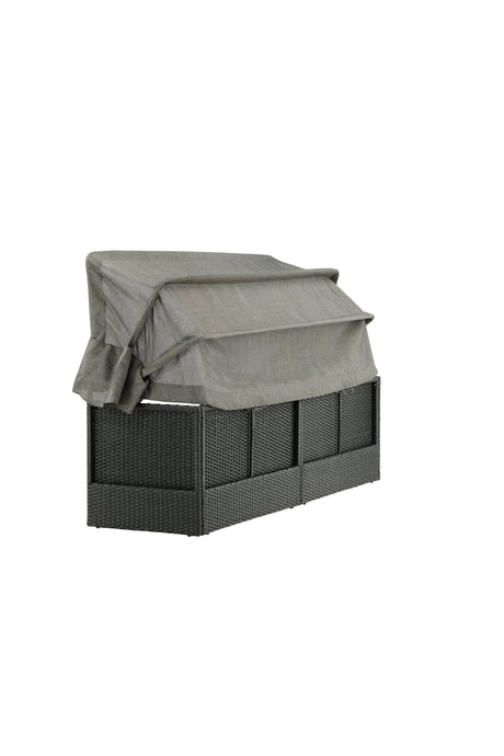 Nopy Outdoor Sun - Lounge - schwarz/Weidengeflecht - Outdoor Sun - Lounges - ALVAHOME