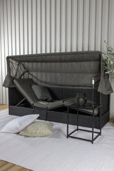 Nopy Outdoor Sun - Lounge - schwarz/Weidengeflecht - Outdoor Sun - Lounges - ALVAHOME