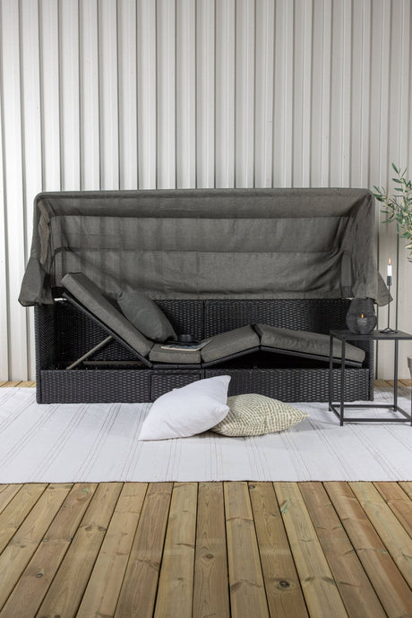 Nopy Outdoor Sun - Lounge - schwarz/Weidengeflecht - Outdoor Sun - Lounges - ALVAHOME
