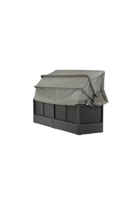 Nopy Outdoor Sun - Lounge - schwarz/Weidengeflecht - Outdoor Sun - Lounges - ALVAHOME