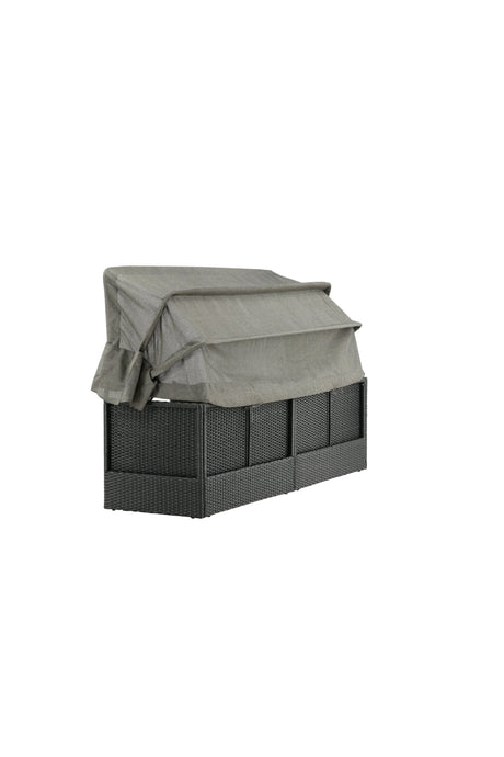 Nopy Outdoor Sun - Lounge - schwarz/Weidengeflecht - Outdoor Sun - Lounges - ALVAHOME