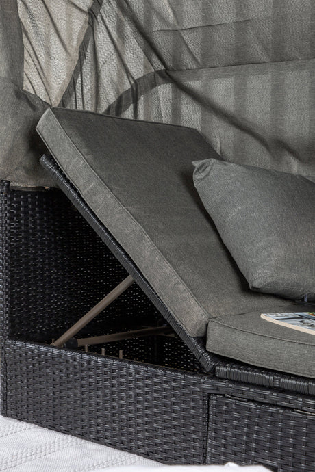 Nopy Outdoor Sun - Lounge - schwarz/Weidengeflecht - Outdoor Sun - Lounges - ALVAHOME