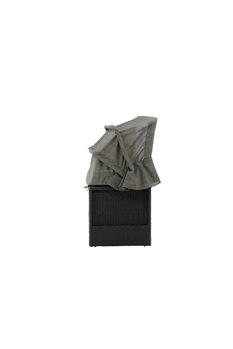 Nopy Outdoor Sun - Lounge - schwarz/Weidengeflecht - Outdoor Sun - Lounges - ALVAHOME