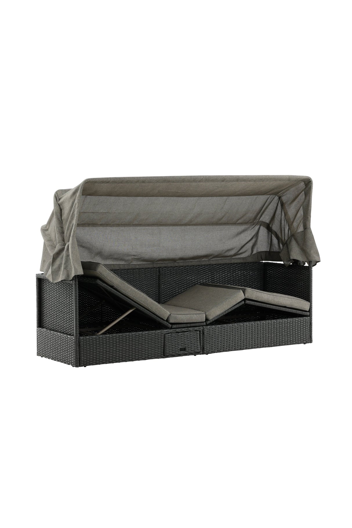 Nopy Outdoor Sun - Lounge - schwarz/Weidengeflecht - Outdoor Sun - Lounges - ALVAHOME