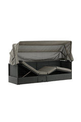 Nopy Outdoor Sun - Lounge - schwarz/Weidengeflecht - Outdoor Sun - Lounges - ALVAHOME