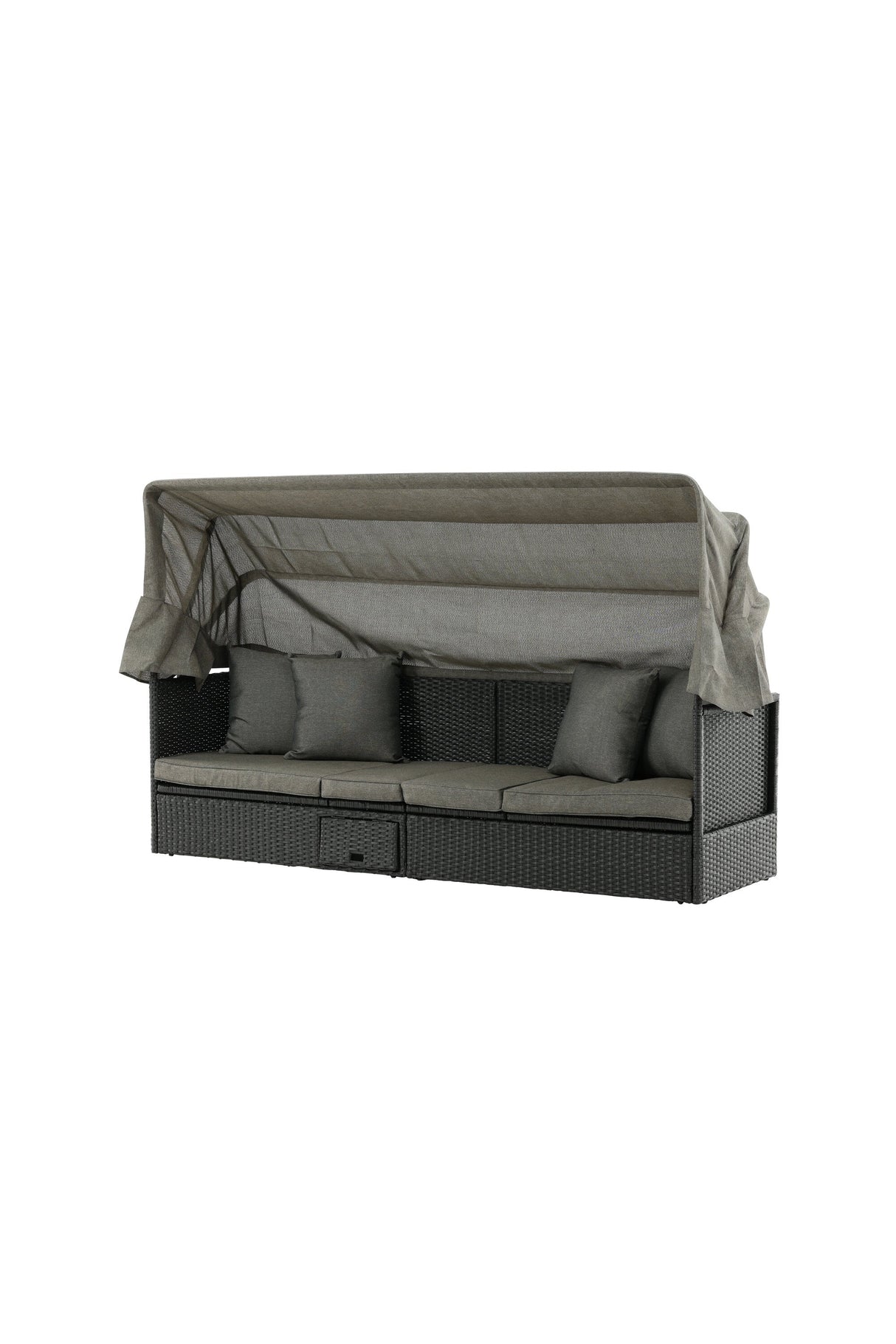 Nopy Outdoor Sun - Lounge - schwarz/Weidengeflecht - Outdoor Sun - Lounges - ALVAHOME
