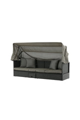 Nopy Outdoor Sun - Lounge - schwarz/Weidengeflecht - Outdoor Sun - Lounges - ALVAHOME